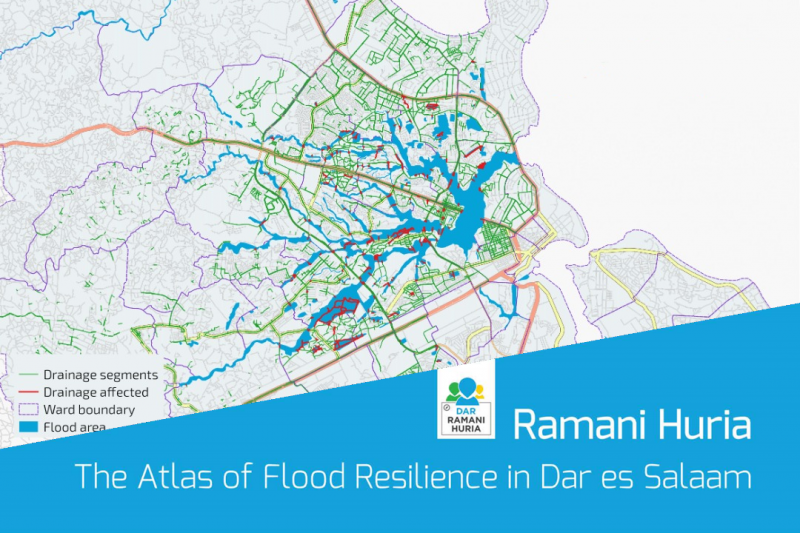 Ramani Huria project map showing The Atlas of Food Resilience in Dar es Salaam